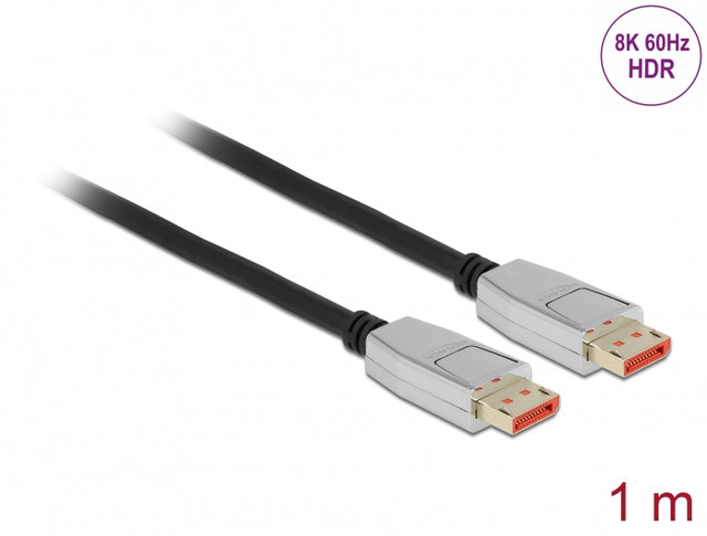 Delock 87040 Displayport Cable 8K 60 Hz 1 M