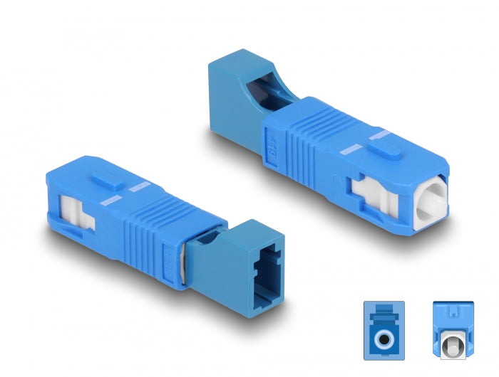 Delock 87941 Optical Fiber Hybrid Coupler Sc Simplex Male To Lc Simplex Female