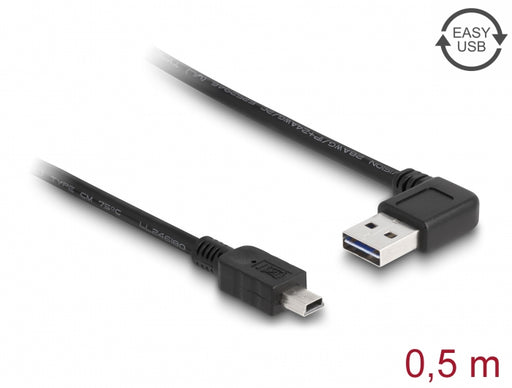 Delock 85175 Cable Easy-Usb 2.0 Type-A Male Angled Left / Right