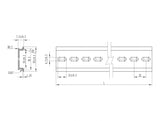 Delock 66176 Din Rail 35 X 7.5 Mm (25 Cm) Aluminium