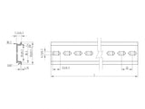 Delock 66178 Din Rail 35 X 7.5 Mm (100 Cm) Aluminium