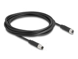 Delock 80140 M8 A-Coded 3 Pin Cable Male To Female Pur (Tpu) 3 M