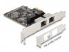 Delock 88615 Pci Express X1 Card To 2 X Rj45 Gigabit Lan Rtl8111