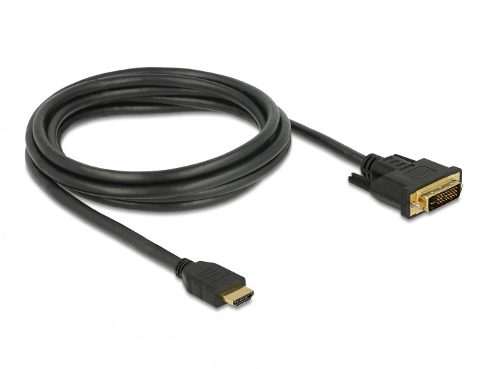 Delock 85654 Hdmi To Dvi 24+1 Cable Bidirectional 2 M