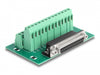 Delock 66912 D-Sub 25 Pin Female To Terminal Block For Din Rail