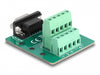 Delock 66907 D-Sub 9 Pin Male To Terminal Block For Din Rail