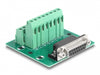 Delock 66910 D-Sub 15 Pin Female To Terminal Block For Din Rail