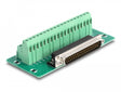 Delock 66913 D-Sub 37 Pin Male To Terminal Block For Din Rail