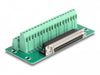 Delock 66914 D-Sub 37 Pin Female To Terminal Block For Din Rail