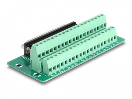 Delock 66914 D-Sub 37 Pin Female To Terminal Block For Din Rail