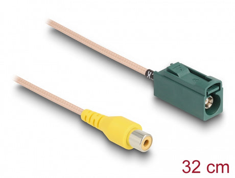 Delock 90009 Cable Fakra E Jack To Rca Jack Rg-179 32 Cm