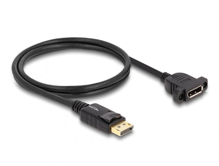 Delock 87825 Displayport 1.4 Cable 8K 30 Hz Male To Female 1 M