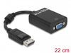 Delock 61848 Adapter Displayport 1.2 Male > Vga Female Black