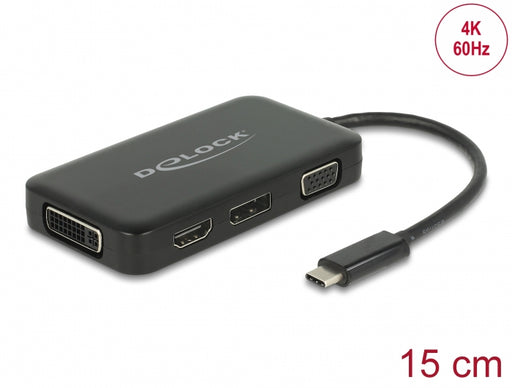 Delock 63929 Adapter Usb Type-C™ Male > Vga / Hdmi / Dvi / Displayport Female