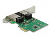 Delock 89999 Pci Express X1 Card 2 X Rj45 Gigabit Lan Rtl8111