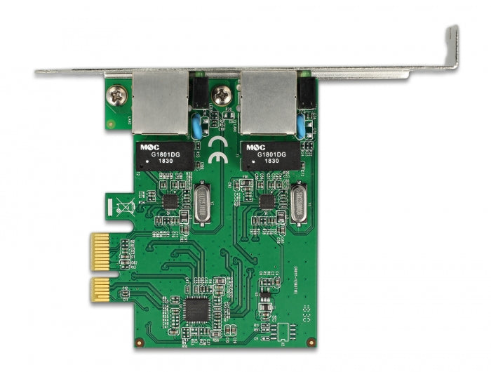 Delock 89999 Pci Express X1 Card 2 X Rj45 Gigabit Lan Rtl8111