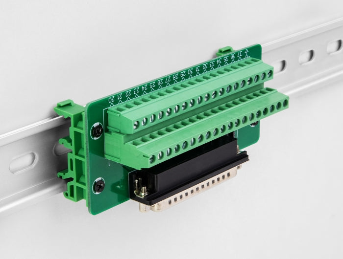 Delock 66913 D-Sub 37 Pin Male To Terminal Block For Din Rail