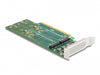 Delock 90090 Pci Express 4.0 X16 Card To 4 X Internal Nvme M.2 Key M 110 Mm