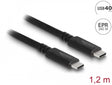 Delock 80009 Usb4™ 40 Gbps Coaxial Cable 1.2 M Usb Pd 3.1 Extended Power Range