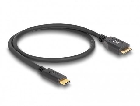 Delock 83676 Usb 10 Gbps Cable Usb Type-C™ Male To Usb Type Micro-B Male 0.5 M