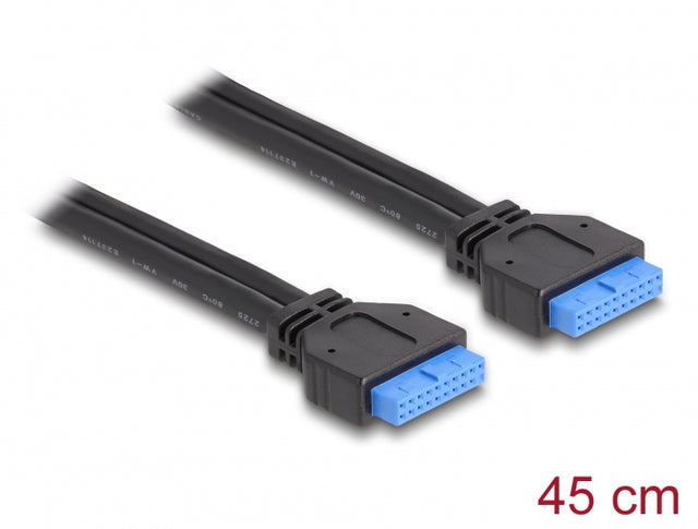 Delock 83124 Cable Usb 3.0 Pin Header Female 2.00 Mm 20 Pin