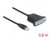 Delock 61330 Adapter Usb 1.1 Male > 1 X Parallel Db25 Female