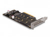 Delock 89837 Pci Express X8 Card To 2 X Internal Nvme M.2 Key M - Bifurcation