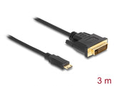 Delock 83584 Hdmi Cable Mini-C Male > Dvi 24+1 Male 3 M