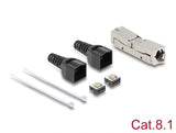 Delock 87096 Rj45 Coupler Lsa To Lsa With Strain Relief Cat.8.1 Toolfree