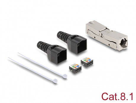 Delock 87096 Rj45 Coupler Lsa To Lsa With Strain Relief Cat.8.1 Toolfree