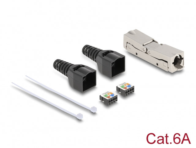 Delock 87064 Rj45 Coupler Lsa To Lsa With Strain Relief Cat.6A Toolfree