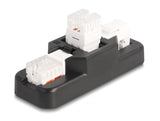 Delock 87104 Keystone Lsa Set With Clip-On Holder Rj45 / Rj11 Cat.6 Black