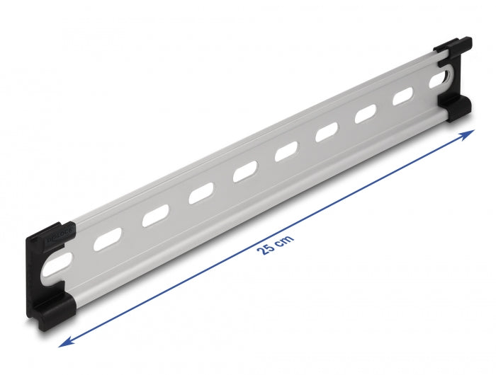 Delock 66176 Din Rail 35 X 7.5 Mm (25 Cm) Aluminium