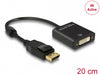 Delock 62599 Adapter Displayport 1.2 Male > Dvi Female 4K Active Black