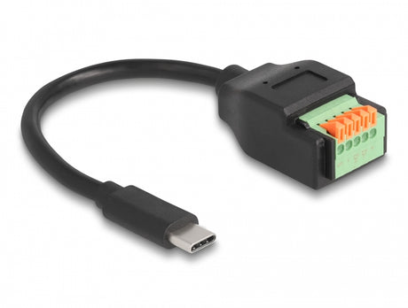 Delock 66066 Usb 2.0 Cable Usb Type-C™ Male To Terminal Block Adapter