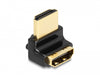 Delock 60017 Hdmi Adapter Male To Female 90° Upwards Angled 8K 60 Hz Metal