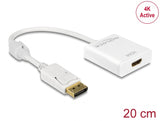 Delock 62608 Adapter Displayport 1.2 Male > Hdmi Female 4K Active White