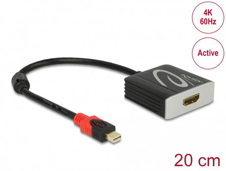 Delock 62735 Adapter Mini Displayport 1.2 Male > Hdmi Female 4K 60 Hz Active