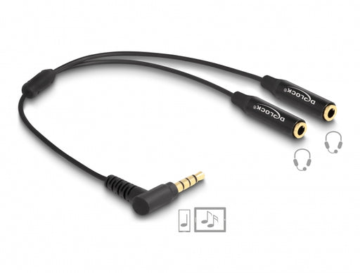 Delock 66242 Audio Splitter Stereo Jack Male 3.5 Mm