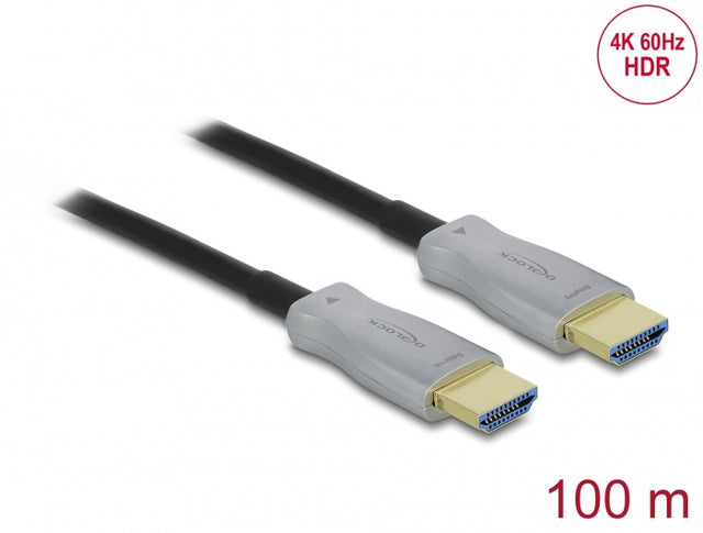 Delock 84137 Active Optical Cable Hdmi 4K 60 Hz 100 M