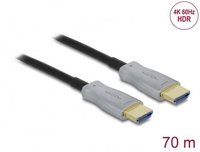 Delock 84136 Active Optical Cable Hdmi 4K 60 Hz 70 M