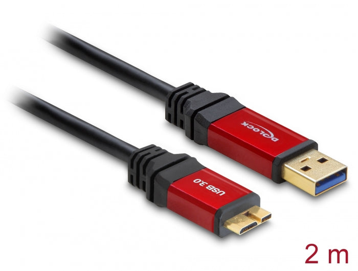 Delock 82761 Cable Usb 3.0 Type-A Male > Usb 3.0 Type Micro-B Male 2 M Premium