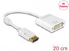 Delock 62602 Adapter Displayport 1.2 Male > Dvi Female 4K Passive White