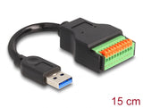 Delock 66240 Usb 3.2 Gen 1 Cable Type-A Male To Terminal Block Adapter