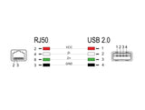 Delock 90599 Rj50 To Usb 2.0 Type-A Barcode Scanner Cable 2 M