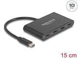 Delock 64129 Usb 3.2 Gen 2 Usb Type-C™ Hub With 4 X Usb Type-C™ Female