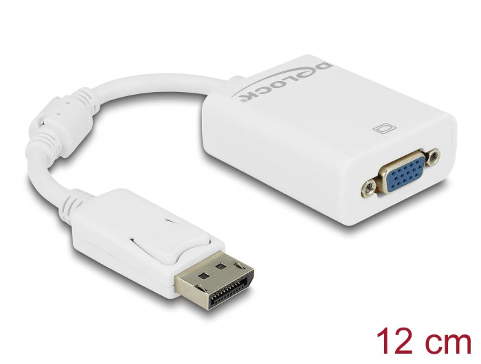 Delock 61766 Adapter Displayport 1.2 Male > Vga Female White