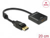 Delock 62607 Adapter Displayport 1.2 Male > Hdmi Female 4K Active Black