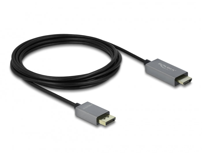 Delock 85930 Active Displayport 1.4 To Hdmi Cable 4K 60 Hz (Hdr) 3 M