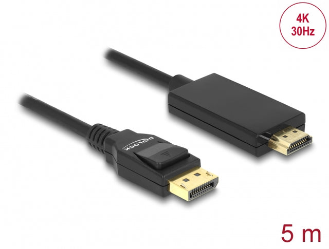 Delock 85319 Cable Displayport 1.2 Male > High Speed Hdmi-A Male Passive